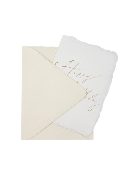 Happy Birthday Gold Handwriting | Birthday Card