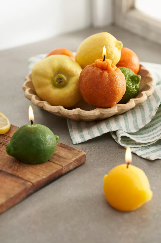 Mandarin Beeswax Candle