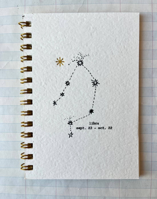 Zodiac Constellations Notebook | Libra
