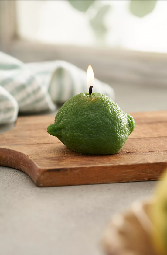 Lime Beeswax Candle
