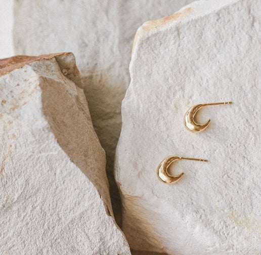 Lithic Earrings | Gold Vermeil