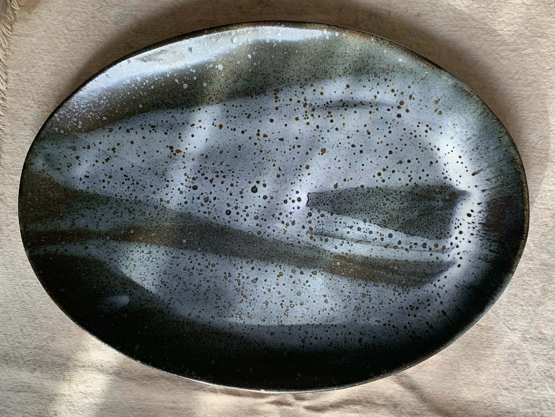 Oval Stoneware Serving Platter