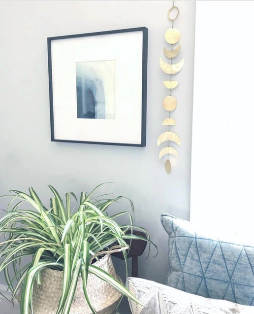 Moon Phases Brass Wall Hanging