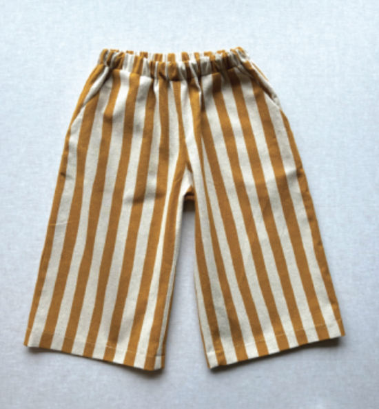 Morgan Unisex Culottes | Gold Stripes
