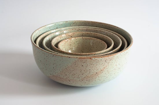 Nesting Bowls Set Of Five | Light Blue