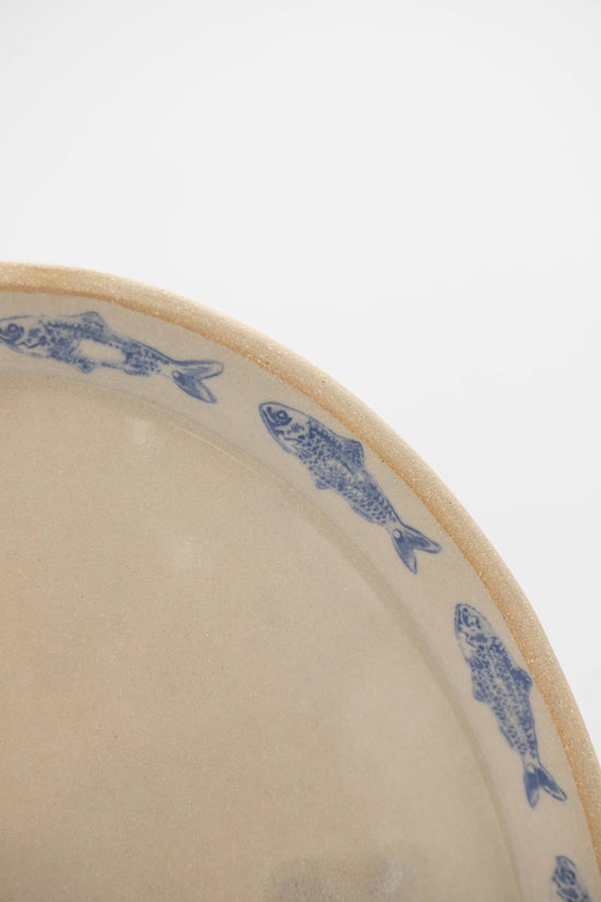 Blue Sardine Ceramic Platter