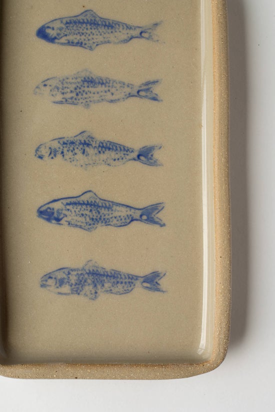 Blue Sardine Ceramic Tray