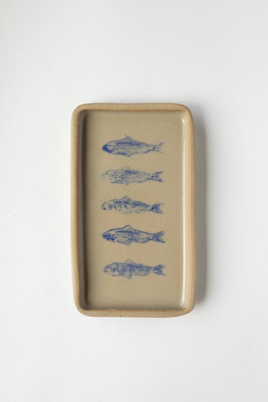 Blue Sardine Ceramic Tray