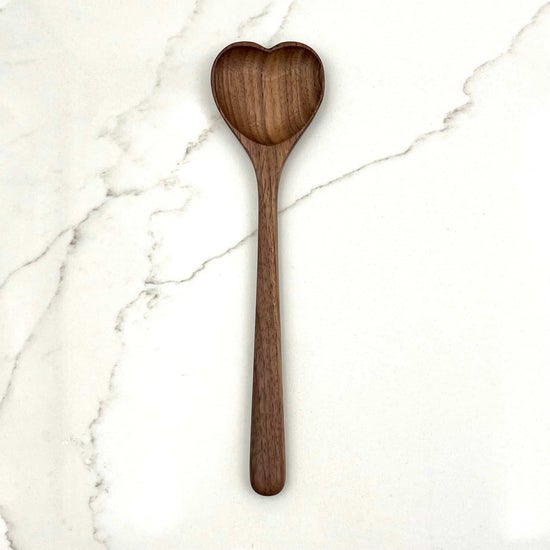 9.5" Walnut Heart Spoon