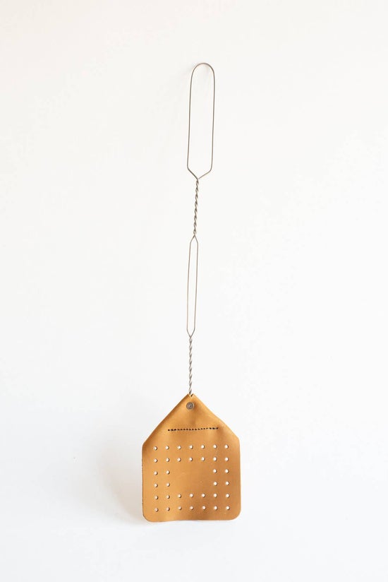 Leather Flyswatter | Camel