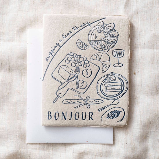 Saying Bonjour | Thinking of You Card