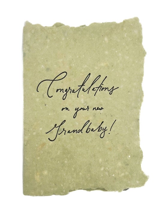 Congratulations On Your New Grandbaby | Baby Card