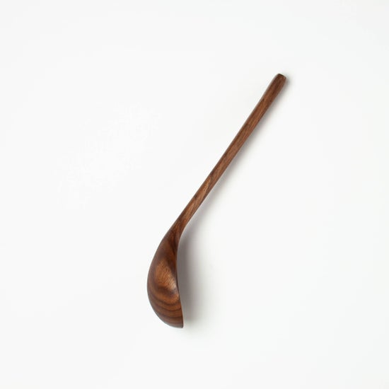 10" Walnut Wood Angled Ladle