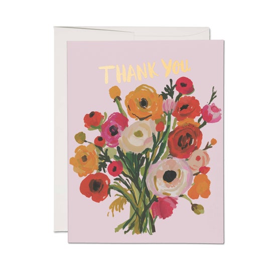 Ranunculus Thank You Card