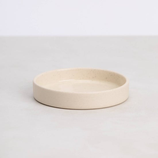 The Round Ceramic Tray | Natural Speckle
