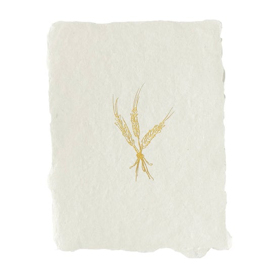 Golden Wheat | Flat Note Card