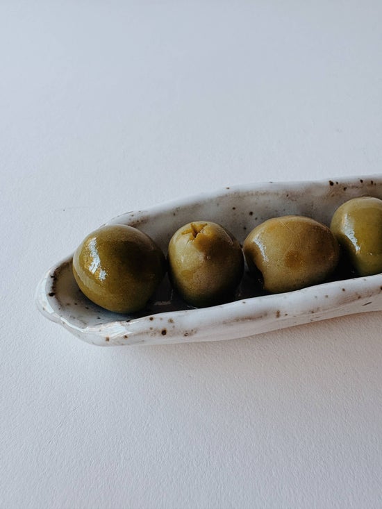 Wabi-Sabi Ceramic Olive Tray