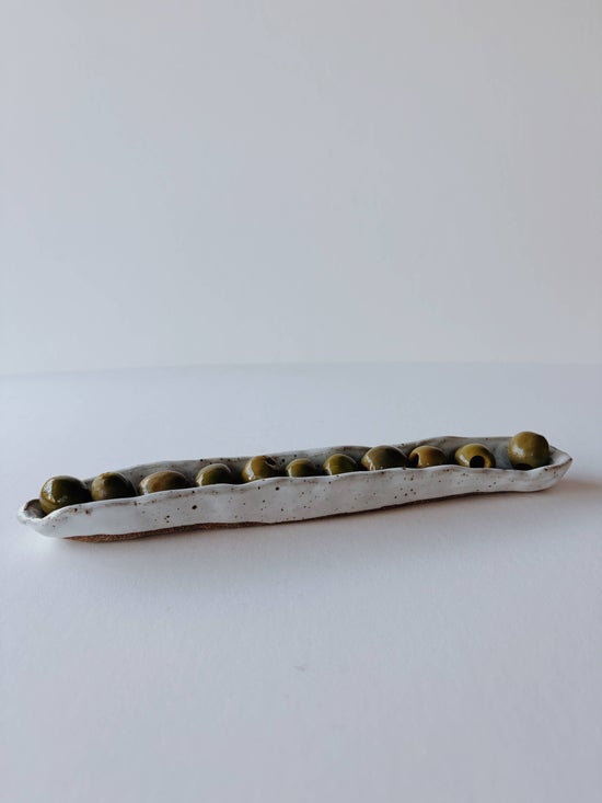 Wabi-Sabi Ceramic Olive Tray