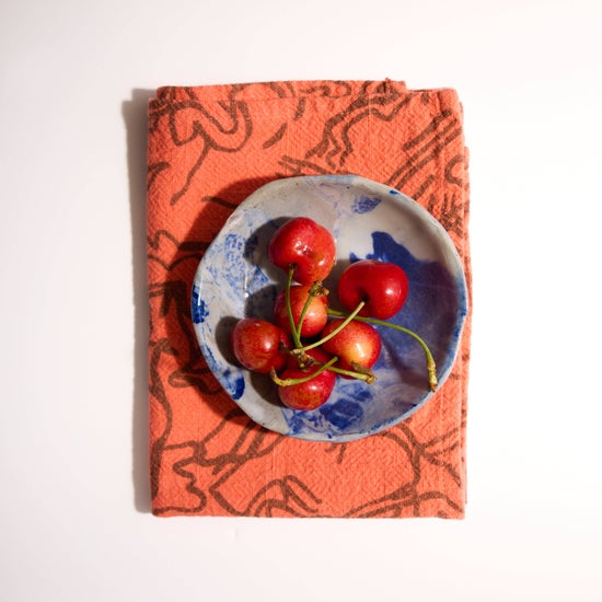 Tea Towel | Stream | Clay & Orange Bang