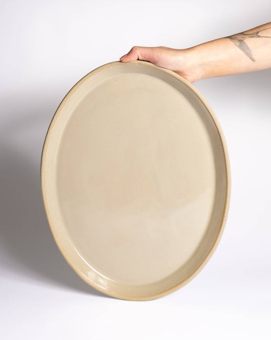 Ceramic Oval Serving Tray | Sandbar
