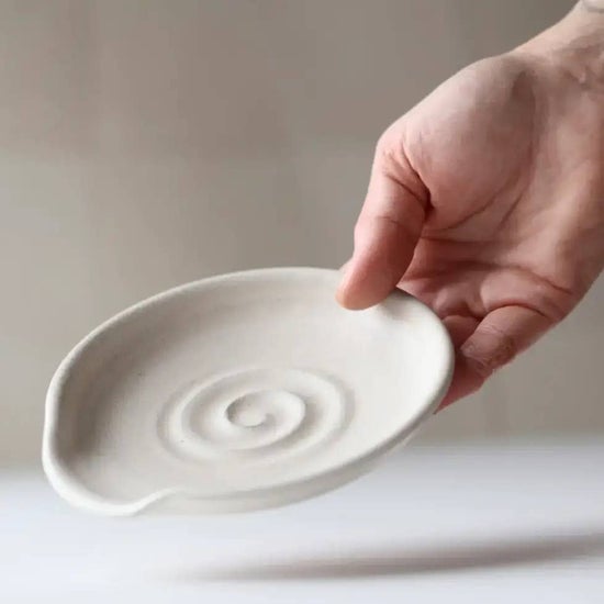 Handmade Spoon Rest | Cream