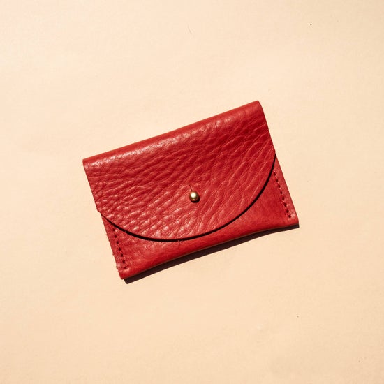Leather Cardholder | Tomato