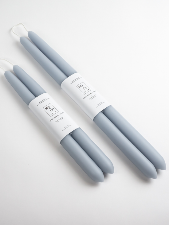 14" 100% Beeswax Taper Candles | Bluebell