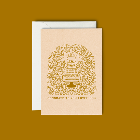 Congrats Lovebirds | Wedding Card