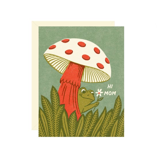 Frog & Mushroom Mom Card