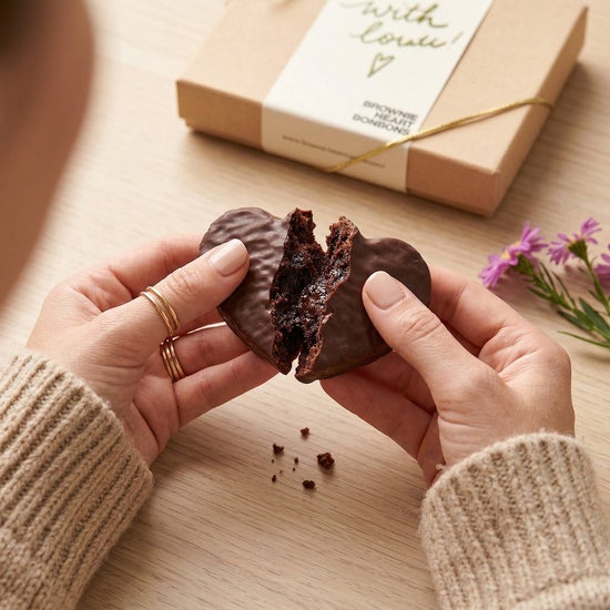 Mother's Day Brownie Heart Bonbons