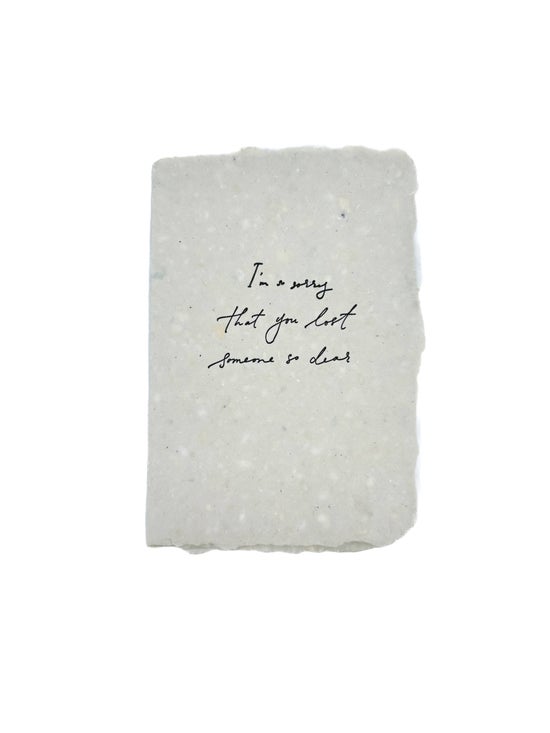 Lost Someone Dear | Sympathy Card