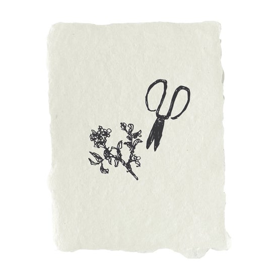 Garden Shears | Flat Note Card