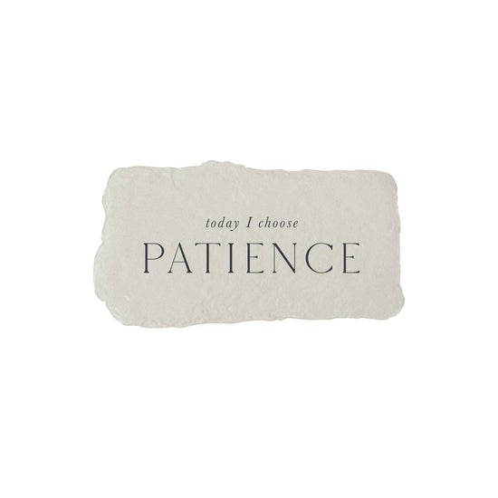 Today I Choose Patience | Intention Card