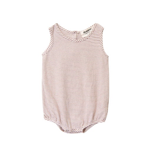 Printed Jersey Onesie | Clay Stripe