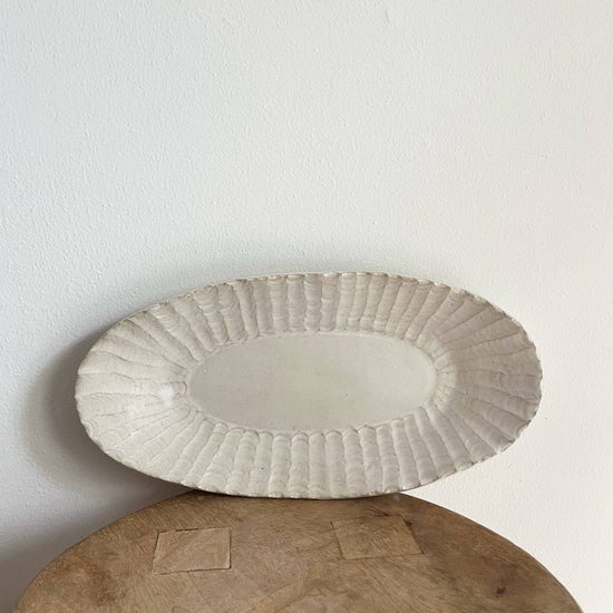 Ribbed Edge Platter | Oval