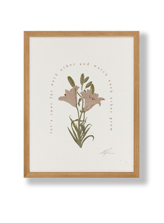 Let's Root For Each Other Print | 8.5"  x 11"