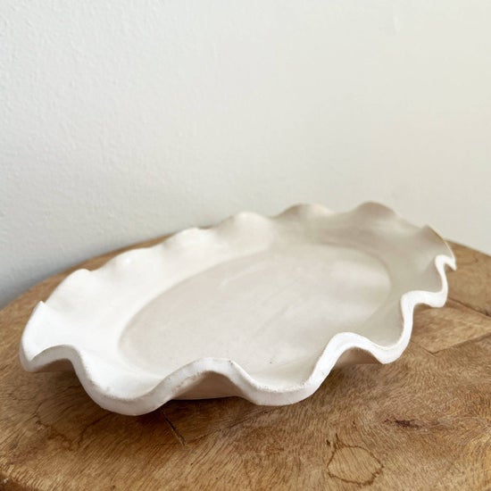 Ruffle Edge Serving Platter