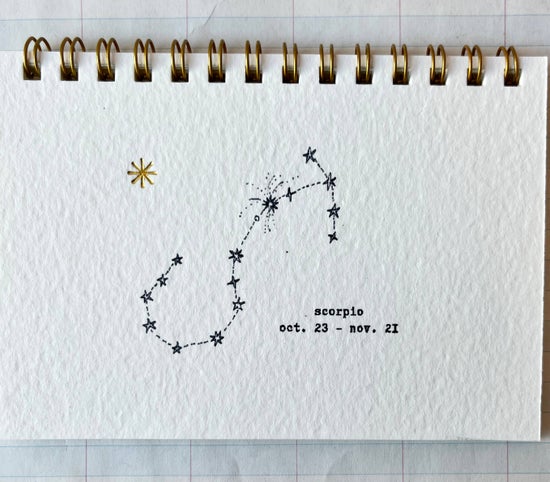 Zodiac Constellations Notebook | Scorpio