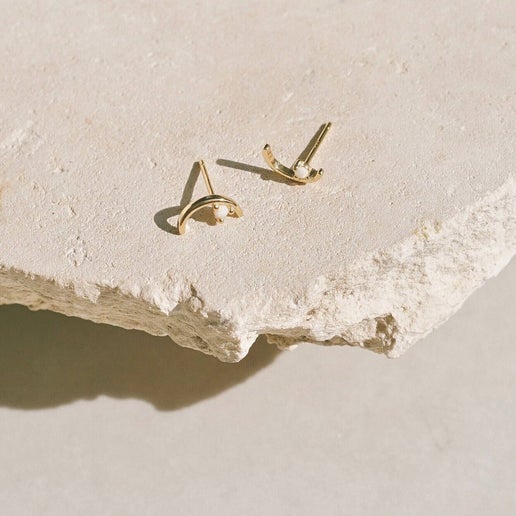 Seine Earrings | Opal | Gold Vermeil