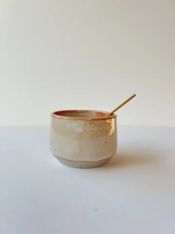 Shino Salt Bowl & Spoon