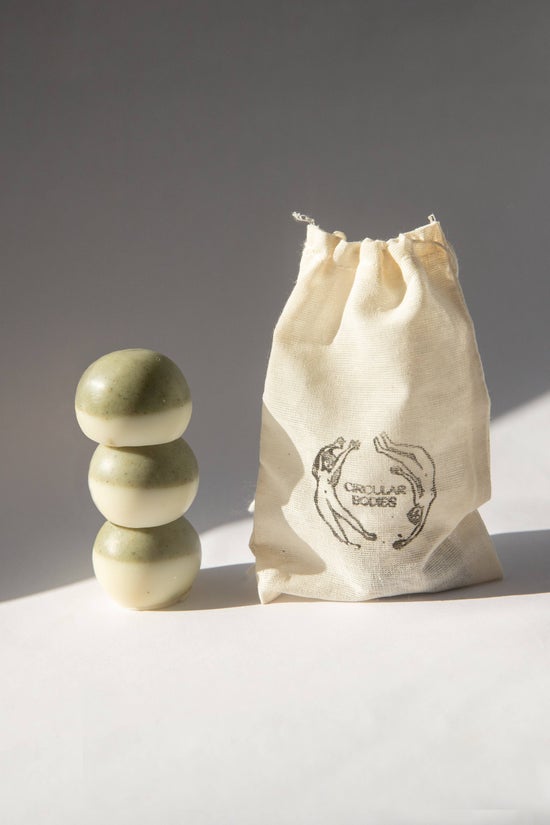 Body Soap Spheres | 3 Spheres in Canvas Bag