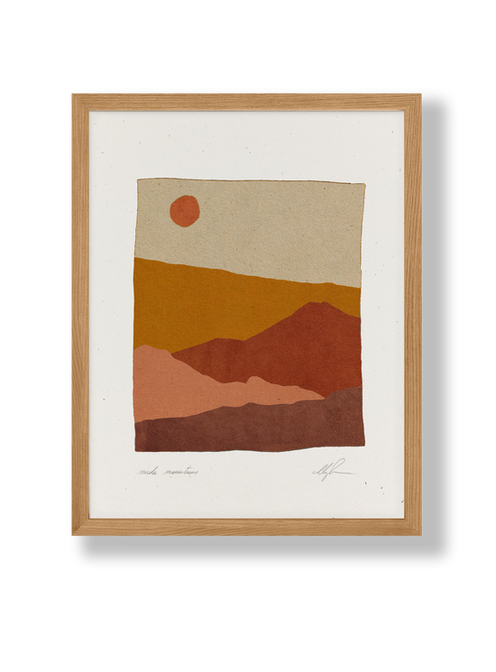 Suede Mountains | 8.5" x 11"