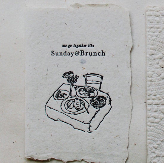 Sunday Brunch Card | Love Card