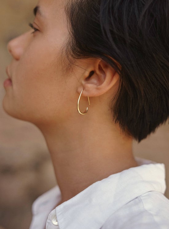 Susa Hoop Earrings | Sterling Silver