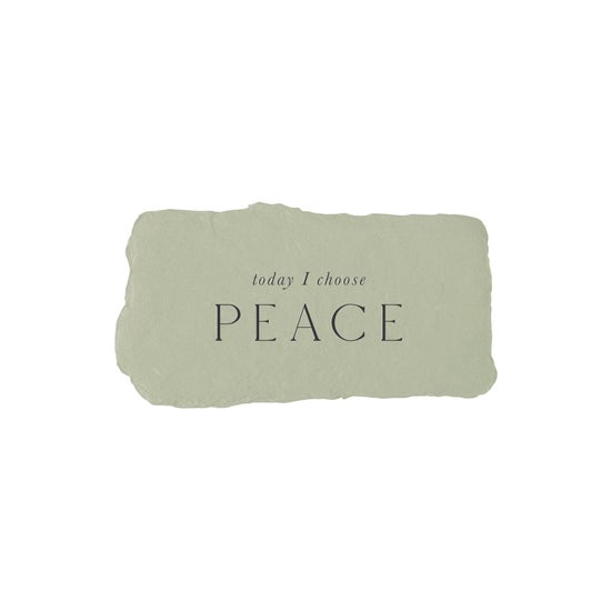 Today I Choose Peace | Intention Card