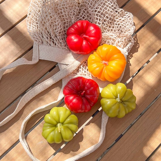 Green Heirloom Tomato Beeswax Candle