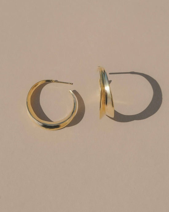Valley Hoop Earrings | Gold Vermeil