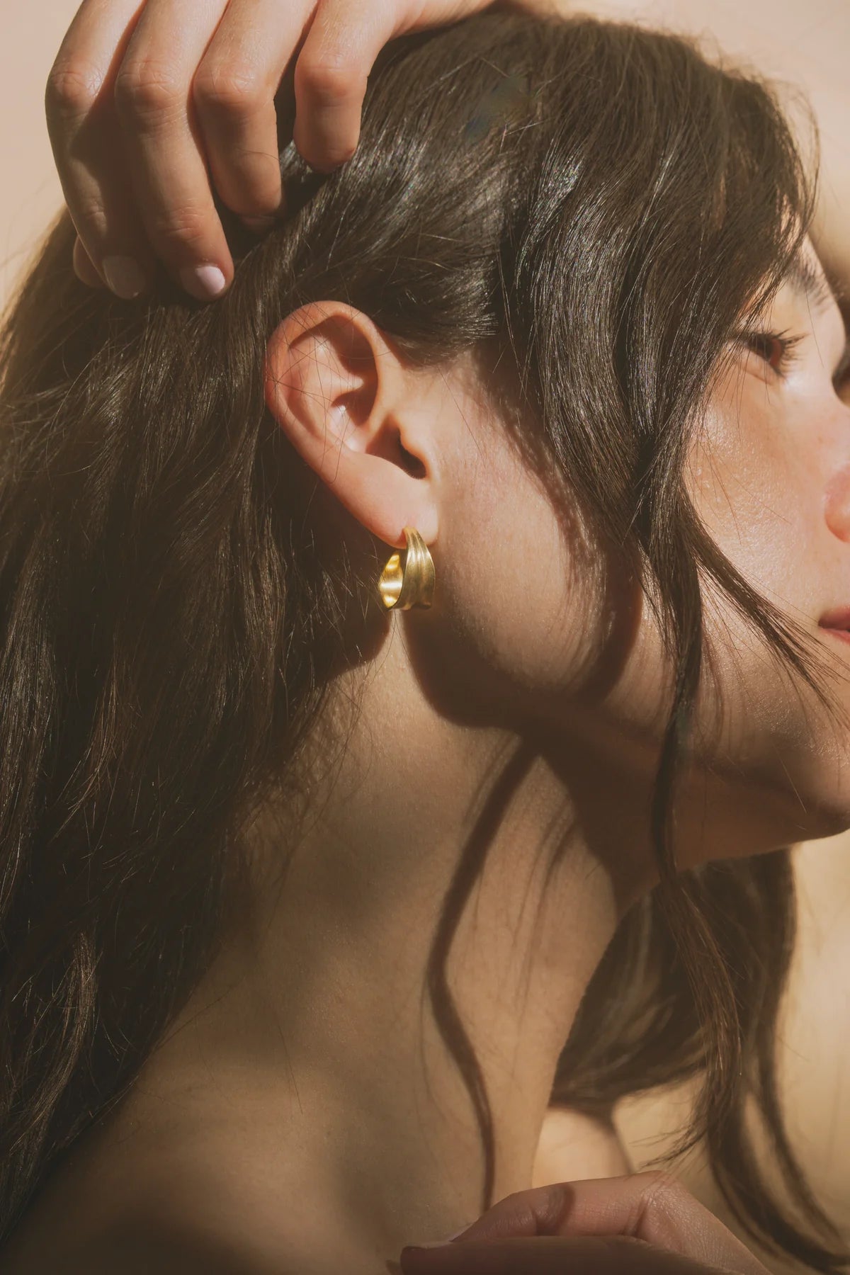 Vena Earrings | Gold