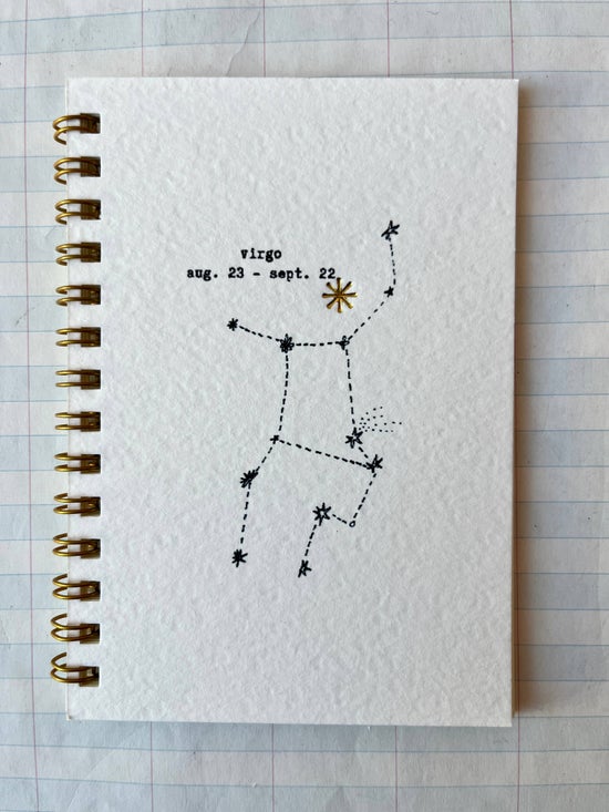 Zodiac Constellations Notebook | Virgo