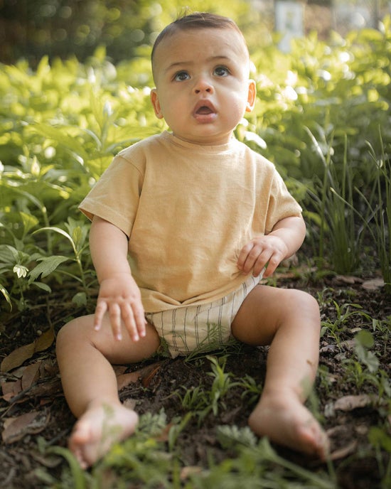 Woven Bloomer | Natural/Black Stripe | 6-12 months